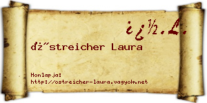 Östreicher Laura névjegykártya